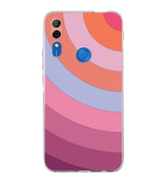 Huawei P Smart z  Kamera korumalı Kapak Renk Cümbüşü Tasarımlı  Şeffaf Kılıf