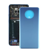 Oneplus 7T Uyumlu Arka Pil Batarya Kapağı Cam HD1901 HD1903 HD1900 HD1907 (Mavi)