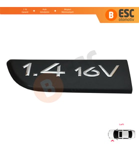 Renault Megane MK2 Scenic MK2 için Sol Taraf 1.4 16V Monogram Amblemi Yazısı 8200209128