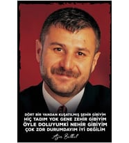 Azer Bülbül Retro Ahşap Poster