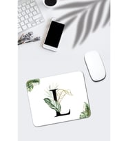 Tropik Desenli L Harfli Dikdörtgen Mouse Pad