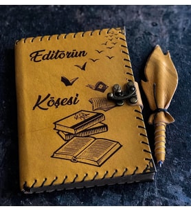 Editörün Köşesi Deri Defter (Taba)