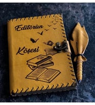 Editörün Köşesi Deri Defter (Taba)