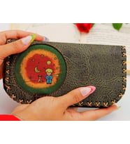 Küçük Prens Figürlü Büyük Cüzdan Etnik Bohem Retro Vintage Style - YESİL (Yeşil)