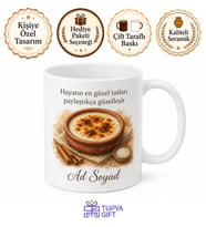 Sütlaç Temalı Baskılı Kupa Bardak Özel Tasarım Hediye Porselen Mug