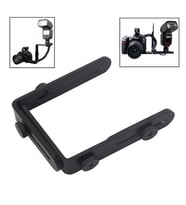 Ayarlanabilir Flash Bracket, L Şekli Flaş Dirseği (Siyah)