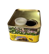 Süzme Bal Tenekesi (Desenli) - 1 Kg