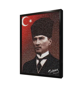 Atatürk Çerçeveli Mdf Tablo