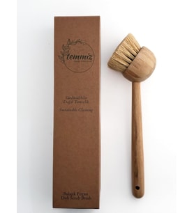 BAMBU BULAŞIK FIRÇASI SİSAL LİFLİ - TEMMİZ BAMBOO DISH BRUSH WITH SISAL FIBER