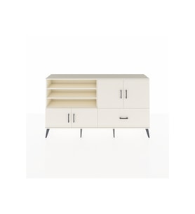 Arges Konsol 5 Raflı Tek Çekmeceli 4 Kapaklı 176x30x99 Aytaşı-Aytaşı