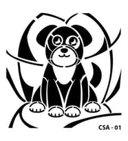CADENCE CSA-01 STENCİL ŞABLON 15x15 - KÖPEK