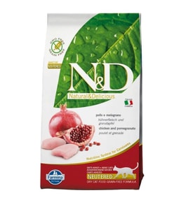 ND Tahılsız Sterilised Tavuk Nar Kısırlaştırılmış Kedi Maması 1,5 Kg