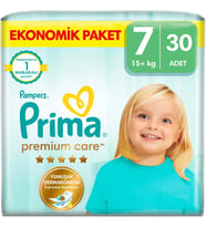 Prima Premium Care Bebek Bezi Beden:7 (15+KG) XXX Large 30 Adet Ekonomik Pk
