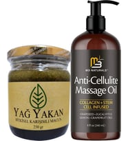 Anti-Cellulite Massage Oil 240 ml Masaj Yağı + Yağyakan Macunu 250 gr