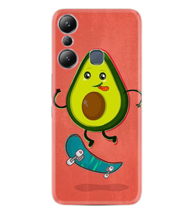 Infınix Hot 20i Kılıf Silikon Desen Özel Seri Avokado Skate 1741