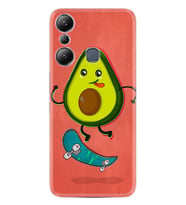 Infınix Hot 20i Kılıf Silikon Desen Özel Seri Avokado Skate 1741