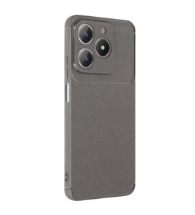 Realme C61 Kılıf Auto Focus Karbon Kapak - Gri