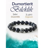 Dumortierit Doğaltaş Bileklik, Fasetli Dumortierit Doğal Taş Bileklik B1050 (10mm-16cm)