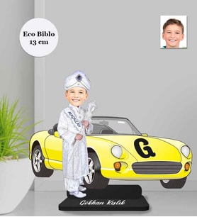 Kişiye Özel Sünnet Çocuğu Ahşap Eco Biblo -1