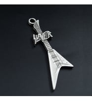 Slayer Elektro Gitar Kolye Ucu - Antik Gümüş Kaplama - Kod:309