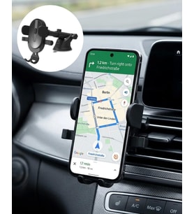 Araç Havalandırma Telefon Tutucu 360 Derece Döner Otomatik Kilitli Stand
