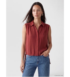 LCW EVERYDAY Bordo Oversize Kadın Gömlek