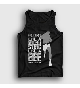 Presmono Unisex Siyah Butterfly Muhammed Ali Atlet 230070tt