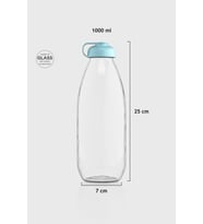 Renga Milky 1000 ml Cam Şişe 181009 Fuşya (Mint)