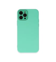 Apple İphone 12 Pro Max Kılıf Lansman Glass Kapak - Turkuaz