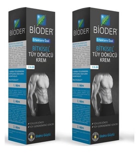 Bioder Erkek Tüy Dökücü Krem 100 ml 2 Adet