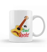 My Dad Rocks And Guitar Kupa Bardak Porselen