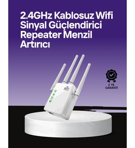 Wps Destekli 2.4ghz + 5ghz Wifi Sinyal Güçlendirici