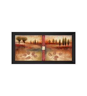 Manzara Temalı Kanvas Tablo 50 x 70 cm Siyah Çerçeve