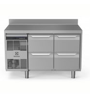 Electrolux Professional Endüstriyel Soğutmalı Tezgah, Sırtlı, "heavy Duty", Aısı304, -2°/+10°c, Dijital, Tropikal - 290 Lt, 4x½ Çekmeceli EH2H3BB