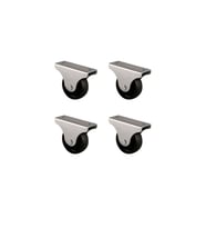Furç Sabit Teker - 38MM - Siyah HKS229 - 4 Adet TG-V 12361