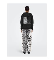 Only ONLCASSIE L/S PHOTO HOOD SWT Siyah Kadın Sweatshirt 15329874