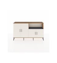 Arges Konsol 6 Raflı 4 Kapaklı 176x30x99 Çam-Aytaşı/Antrasit