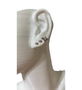 MİNİMAL KUTUP YILDIZI KIKIRDAK TRAGUS HELİX PEARSING KÜPE 316L ÇELİK (Silver)
