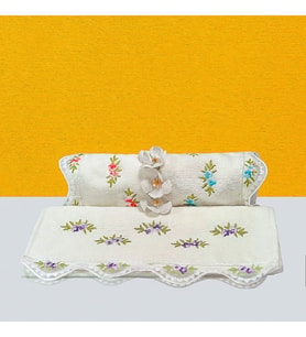 Mineli Havlu 30x50 cm  3'lü Set (Beyaz)