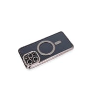 İphone 14 Pro Kılıf Joke Simli Magneticsafe Kılıf - Gri