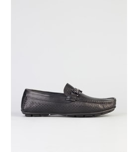 Hakiki Deri Siyah Erkek Loafer