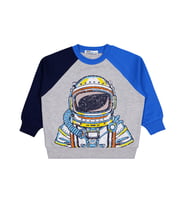 Civil Boys Astronot Baskılı 2-5 Yaş Sweatshirt - Gri