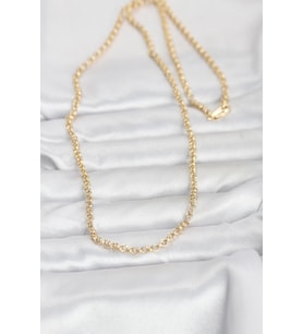 Northcity CM 14K Gold Renk Halka Zincir Model 60 cm Kadın Kolye 5886