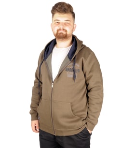 Mode XL Erkek Sweat Kapşon 2008 Brooklyn 21511 Haki
