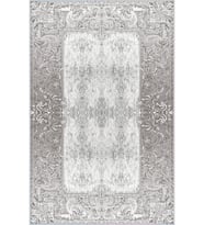 Eliana Home Baskılı, Yıkanabilir Kaymaz Taban Salon Halısı LNA1572-HT350 100x150 cm (Gri)