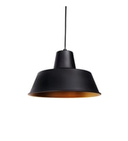 Mylights Retro Metal Sarkıt Avize Siyah İçi Sarı Tekli