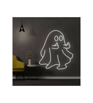 Hayalet Figürlü Neon Tabela