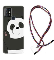 INFINIX Hot 8 9 10 11S Hot 10 Play 10T Kılıf Boyun Asklı Rasta Silikon Hello Panda 1709