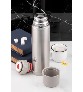 Cooker 0.75 Litre Çelik Termos Gri Ckr2002