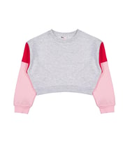 Civil Girls Good Vibes Only Baskılı 6-9 Yaş Sweatshirt - Gri